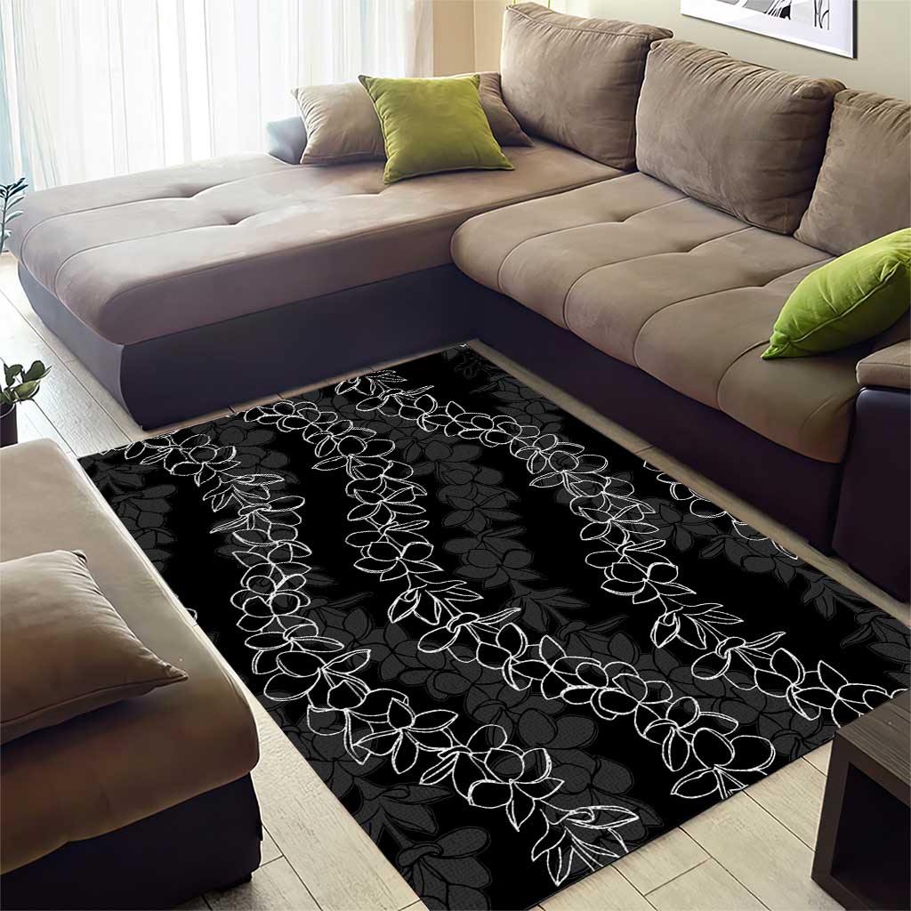 Hawaii Plumeria Lei Area Rug Aloha Festive Vibe LT7 - Polynesian Pride