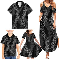 Hawaii Plumeria Lei Family Matching Summer Maxi Dress and Hawaiian Shirt Aloha Festive Vibe LT7 - Polynesian Pride