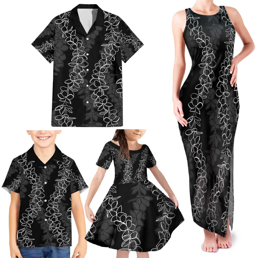 Hawaii Plumeria Lei Family Matching Tank Maxi Dress and Hawaiian Shirt Aloha Festive Vibe LT7 - Polynesian Pride