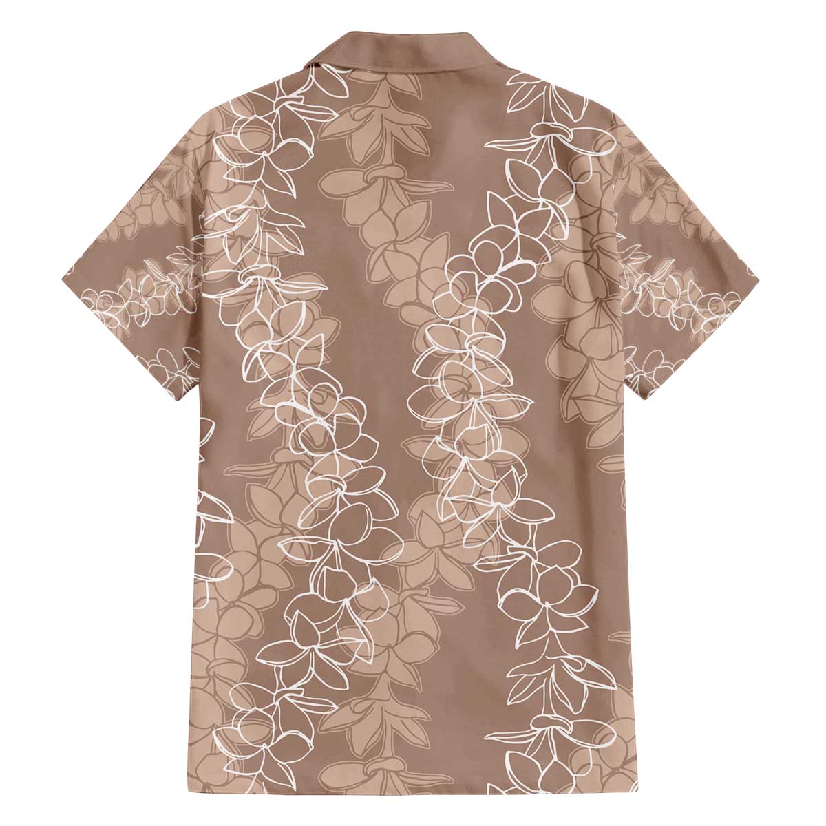 Hawaii Plumeria Lei Family Matching Off The Shoulder Long Sleeve Dress and Hawaiian Shirt Aloha Festive Vibe - Beige LT7 - Polynesian Pride