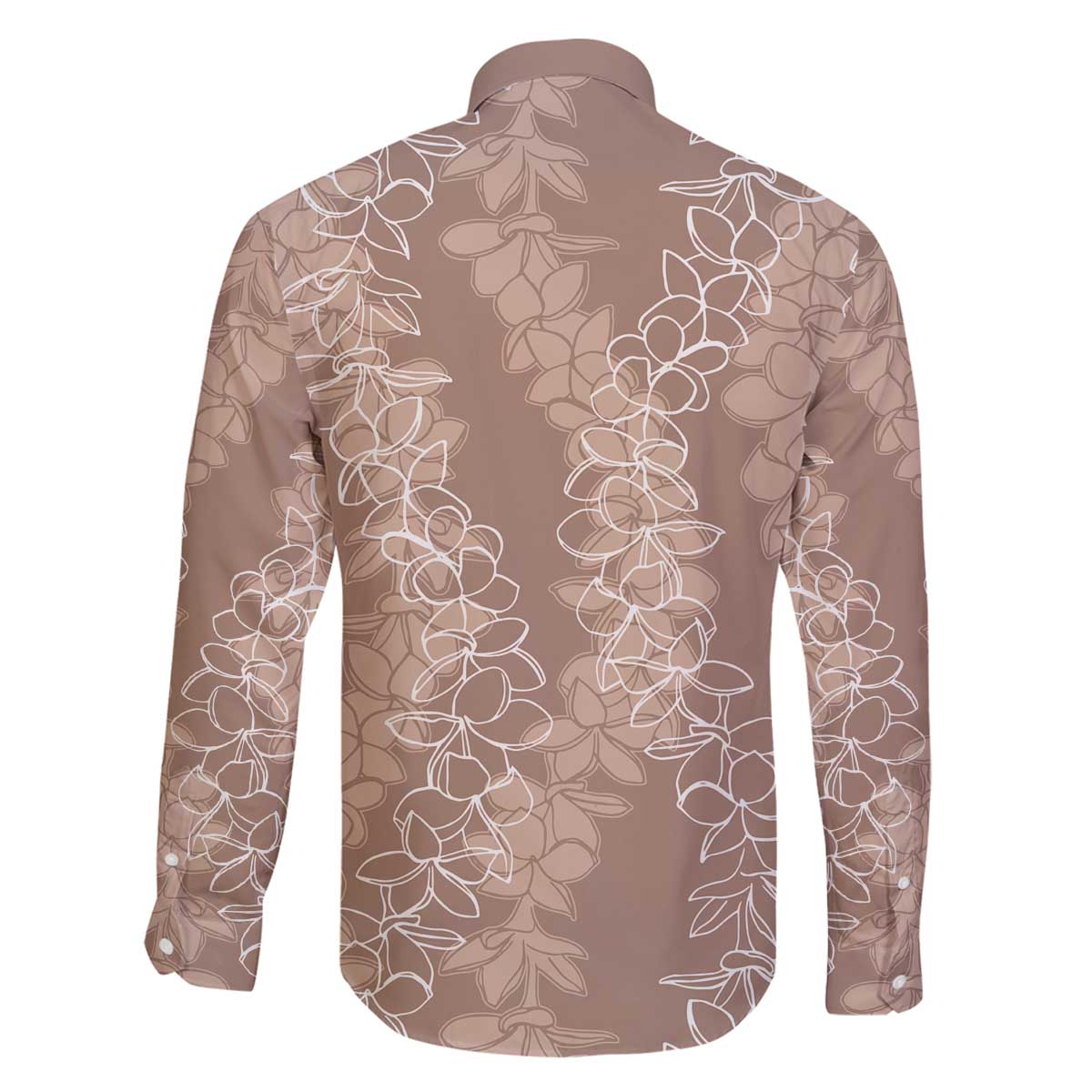 Hawaii Plumeria Lei Family Matching Off Shoulder Short Dress and Hawaiian Shirt Aloha Festive Vibe - Beige LT7 - Polynesian Pride