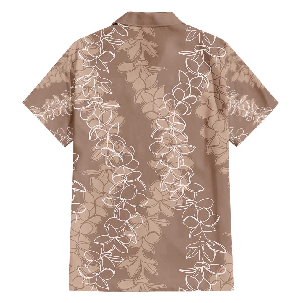 Hawaii Plumeria Lei Family Matching Summer Maxi Dress and Hawaiian Shirt Aloha Festive Vibe - Beige LT7 - Polynesian Pride
