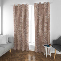 Hawaii Plumeria Lei Window Curtain Aloha Festive Vibe - Beige