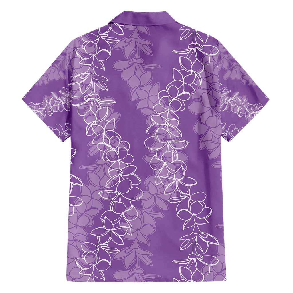 Hawaii Plumeria Lei Hawaiian Shirt Aloha Festive Vibe - Violet LT7 - Polynesian Pride