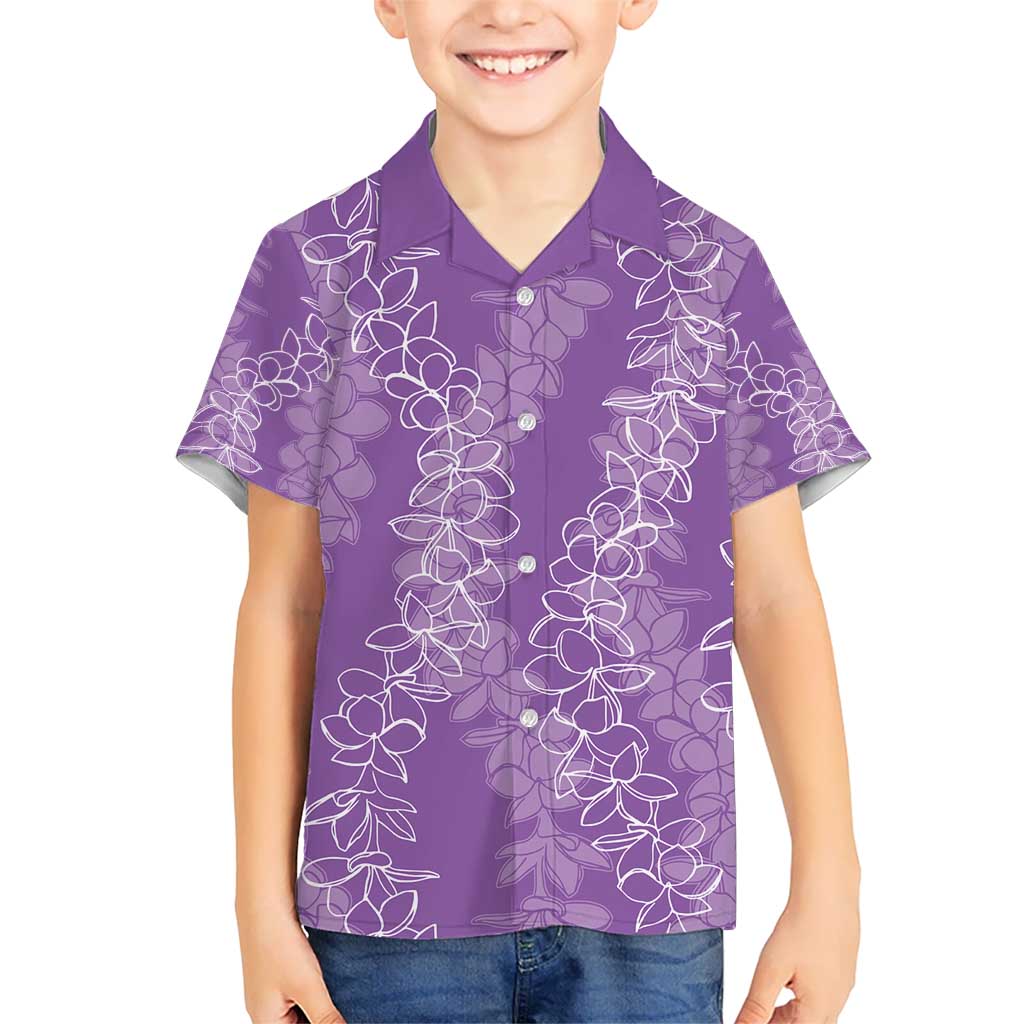 Hawaii Plumeria Lei Hawaiian Shirt Aloha Festive Vibe - Violet LT7 - Polynesian Pride