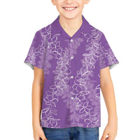 Hawaii Plumeria Lei Hawaiian Shirt Aloha Festive Vibe - Violet LT7 - Polynesian Pride
