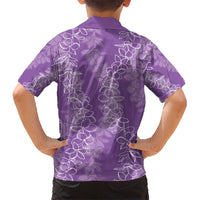 Hawaii Plumeria Lei Hawaiian Shirt Aloha Festive Vibe - Violet LT7 - Polynesian Pride