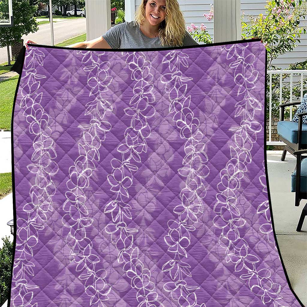 Hawaii Plumeria Lei Quilt Aloha Festive Vibe - Violet LT7 Violet - Polynesian Pride