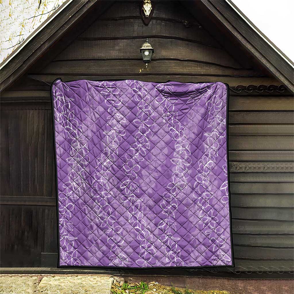 Hawaii Plumeria Lei Quilt Aloha Festive Vibe - Violet LT7 - Polynesian Pride