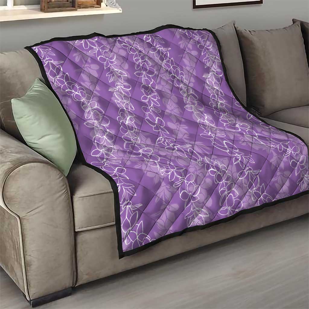 Hawaii Plumeria Lei Quilt Aloha Festive Vibe - Violet LT7 - Polynesian Pride