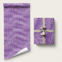 Hawaii Plumeria Lei Wrapping Paper Aloha Festive Vibe - Violet