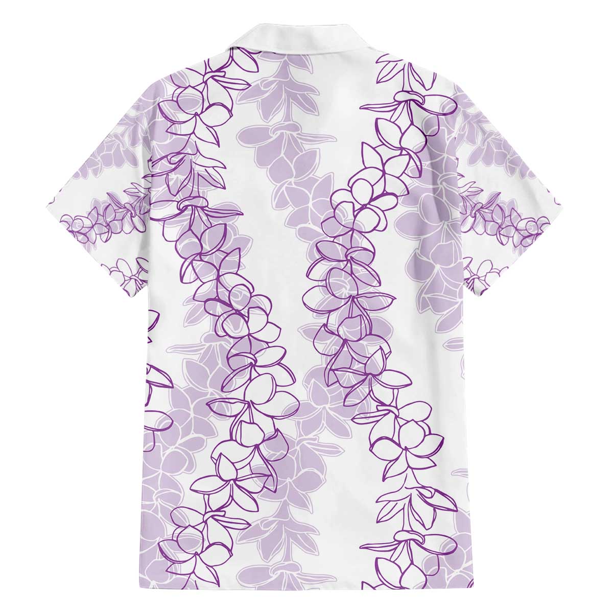 Hawaii Plumeria Lei Family Matching Off The Shoulder Long Sleeve Dress and Hawaiian Shirt Aloha Festive Vibe - Amethyst LT7 - Polynesian Pride