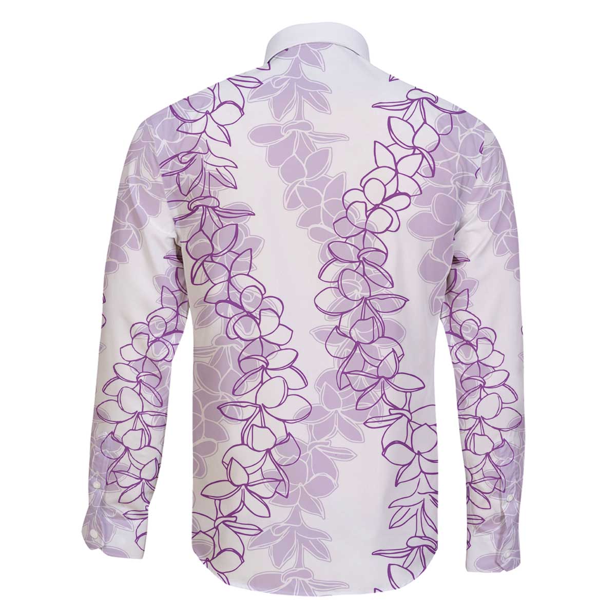 Hawaii Plumeria Lei Family Matching Off Shoulder Short Dress and Hawaiian Shirt Aloha Festive Vibe - Amethyst LT7 - Polynesian Pride