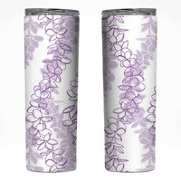 Hawaii Plumeria Lei Skinny Tumbler Aloha Festive Vibe - Amethyst LT7 Amethyst - Polynesian Pride