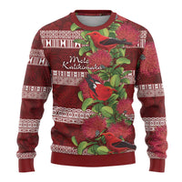 Hawaii Christmas Mele Kalikimaka Ugly Christmas Sweater I'iwi Bird on Ohia Lehua LT7 - Polynesian Pride