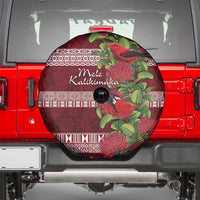 Hawaii Christmas Mele Kalikimaka Spare Tire Cover I'iwi Bird on Ohia Lehua LT7 - Polynesian Pride