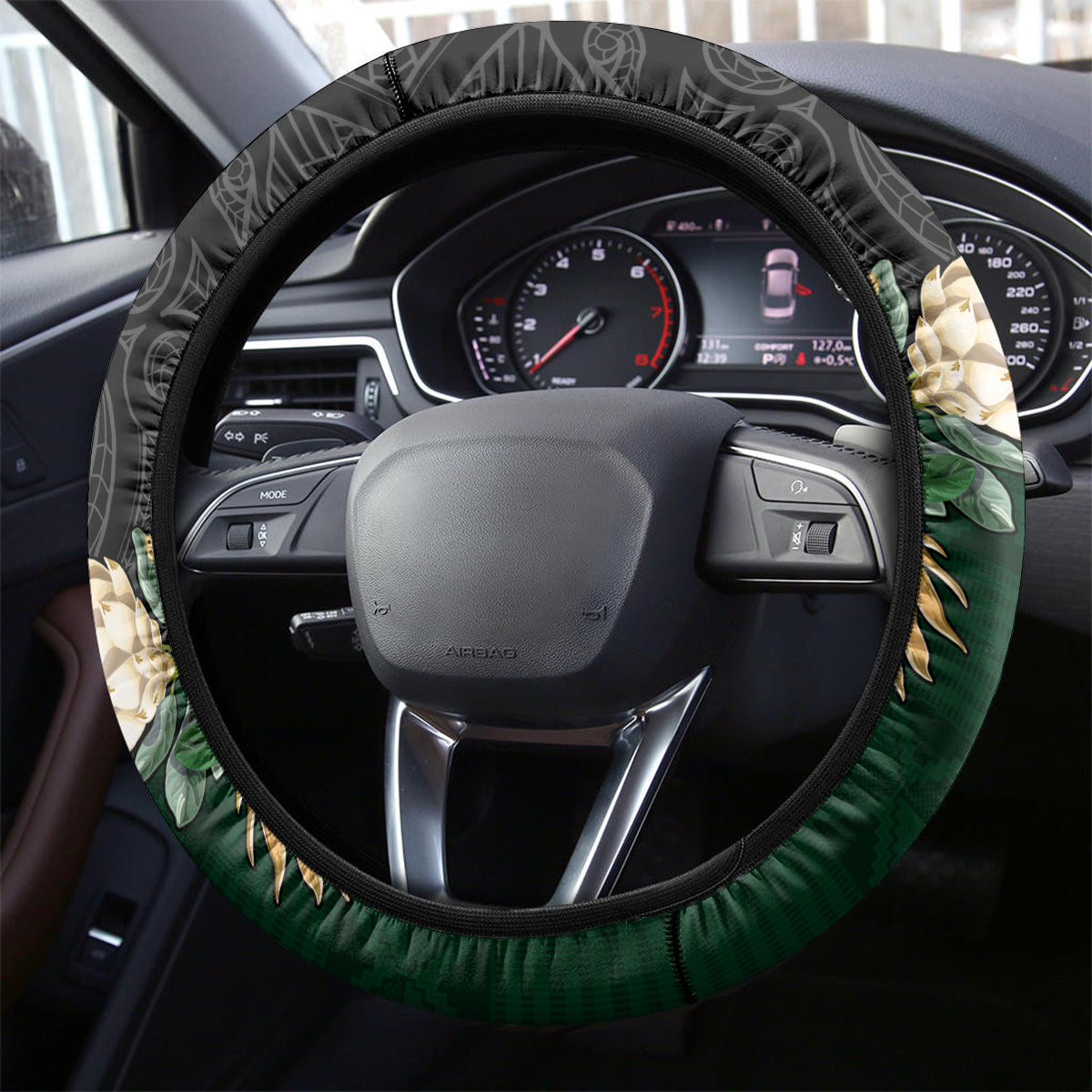South Africa Mix New Zealand Rugby 2023 Steering Wheel Cover World Cup Greatest Rivalry LT7 - Polynesian Pride