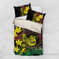 New Caledonia Kanaky Personalized Bedding Set Fleche Faitiere - Plumeria LT7 US Twin 172cm x 218cm Colorful - Polynesian Pride