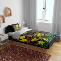 New Caledonia Kanaky Personalized Bedding Set Fleche Faitiere - Plumeria LT7 - Polynesian Pride