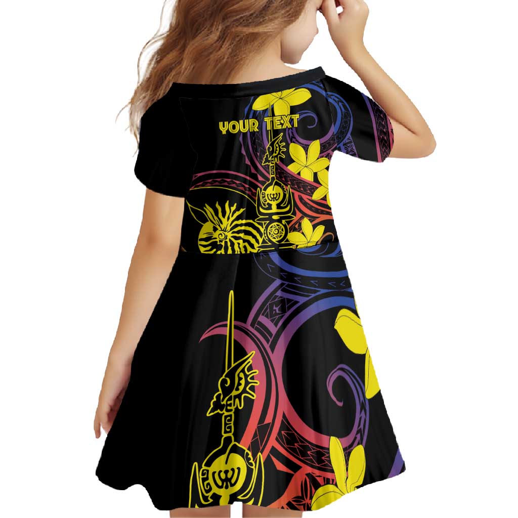 New Caledonia Kanaky Personalized Family Matching Mermaid Dress and Hawaiian Shirt Fleche Faitiere - Plumeria LT7 - Polynesian Pride