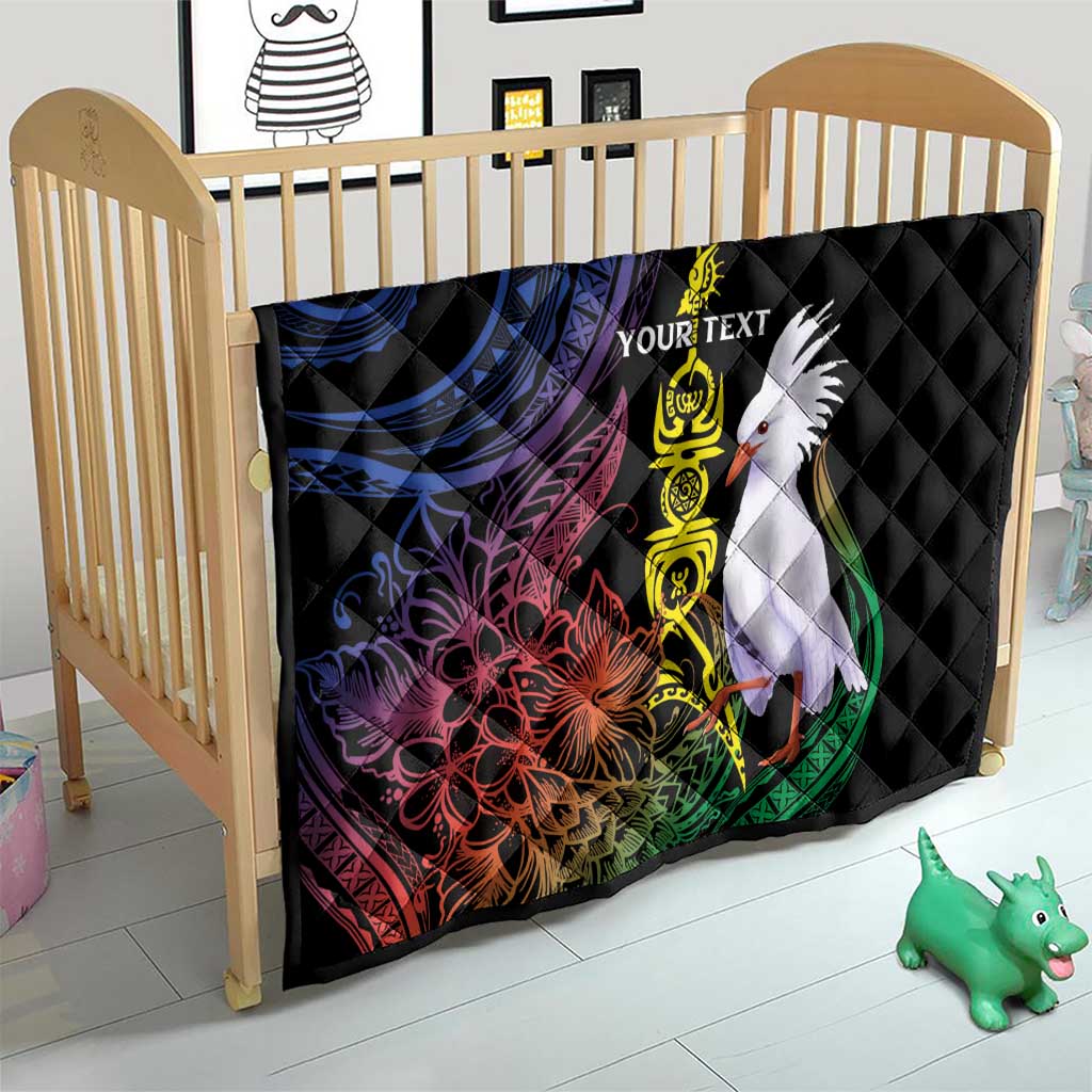 New Caledonia Kanaky Personalized Quilt Fleche Faitiere Mix Kagu LT7 - Polynesian Pride