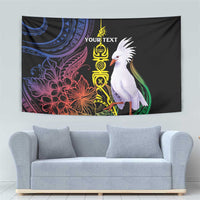 New Caledonia Kanaky Personalized Tapestry Fleche Faitiere Mix Kagu LT7 - Polynesian Pride