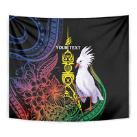 New Caledonia Kanaky Personalized Tapestry Fleche Faitiere Mix Kagu LT7 - Polynesian Pride