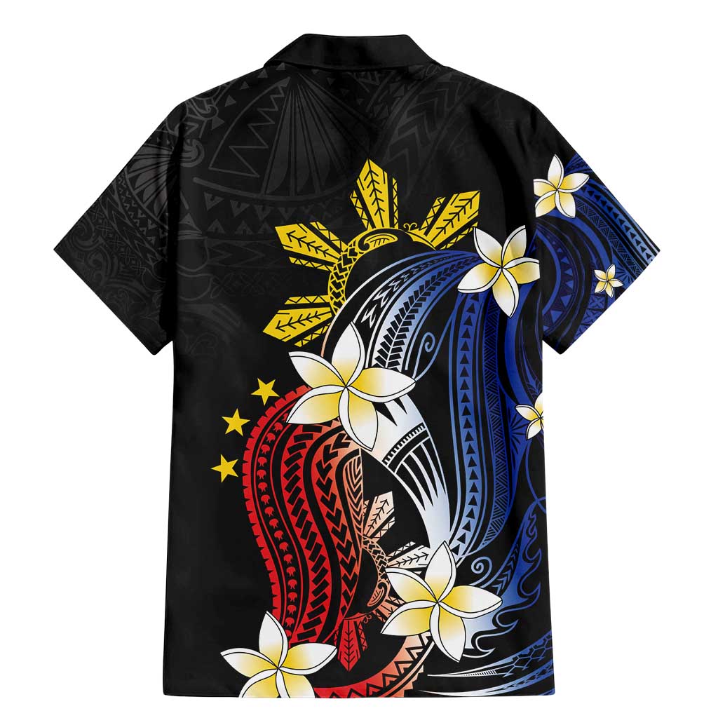 Personalized Philippines Tribal Family Matching Mermaid Dress and Hawaiian Shirt Tropical Waves - Plumeria LT7 - Polynesian Pride