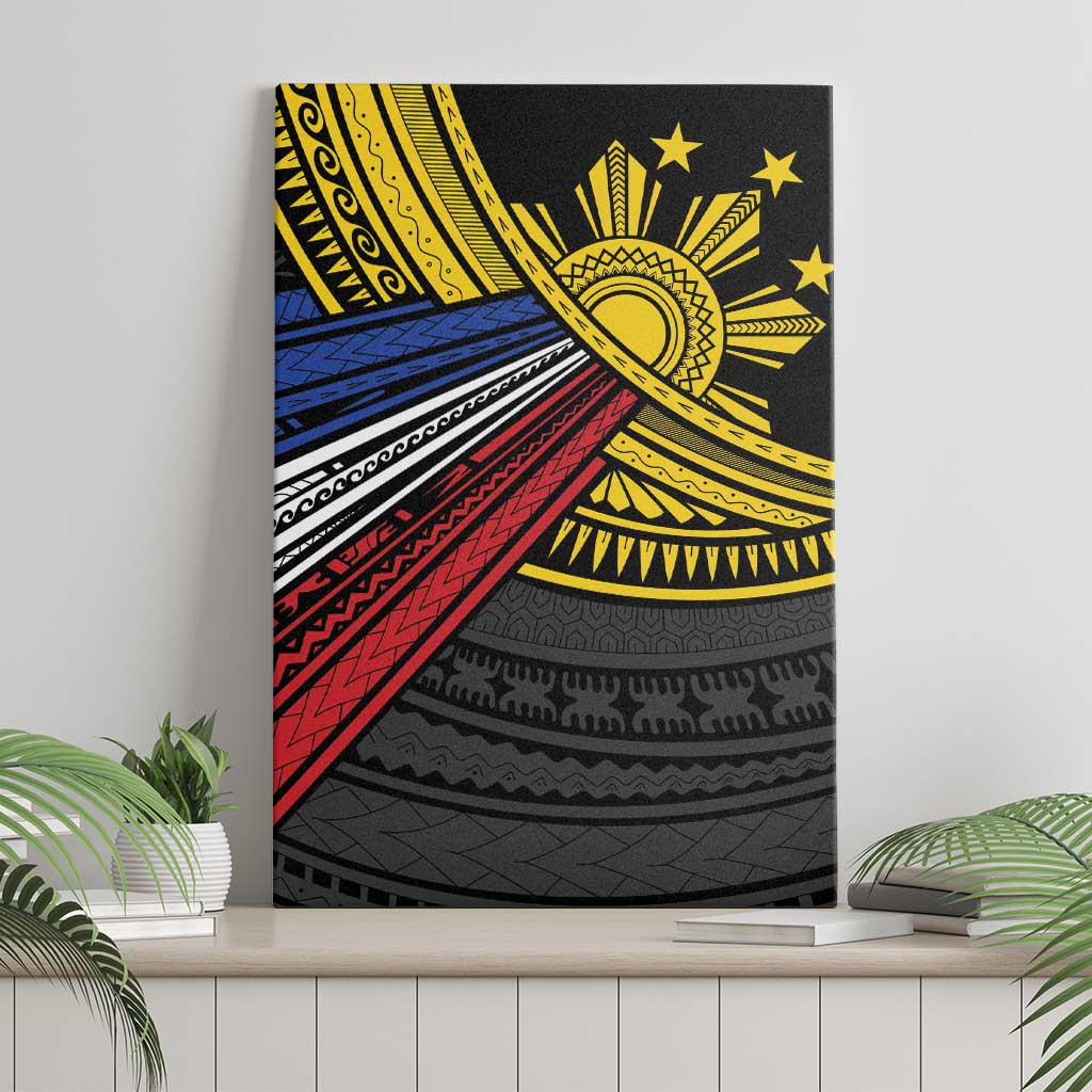 Philippines Sun Canvas Wall Art Pasifika Tribal Style
