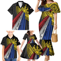 Philippines Sun Family Matching Mermaid Dress and Hawaiian Shirt Pasifika Tribal Style LT7 - Polynesian Pride