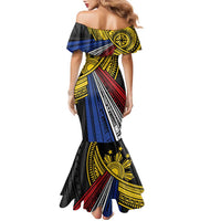 Philippines Sun Family Matching Mermaid Dress and Hawaiian Shirt Pasifika Tribal Style LT7 - Polynesian Pride