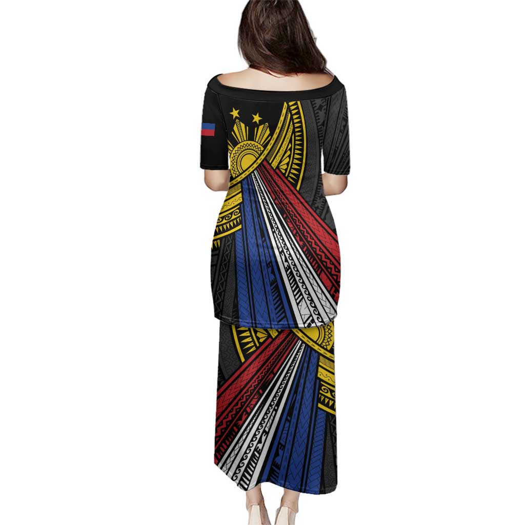 Philippines Sun Family Matching Puletasi and Hawaiian Shirt Pasifika Tribal Style LT7 - Polynesian Pride