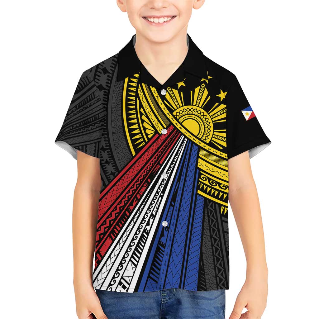 Philippines Sun Hawaiian Shirt Pasifika Tribal Style