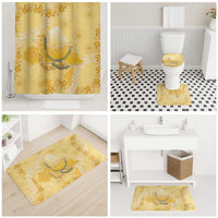 Hawaii Oahu Island Flowers Lei Bathroom Set Yellow Ilima Mix Plumeria LT7 - Polynesian Pride