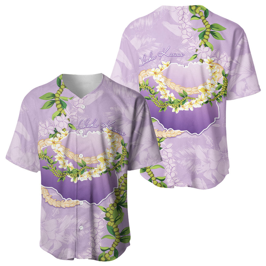 Hawaii Kauai Island Flowers Lei Baseball Jersey Mokihana Lei