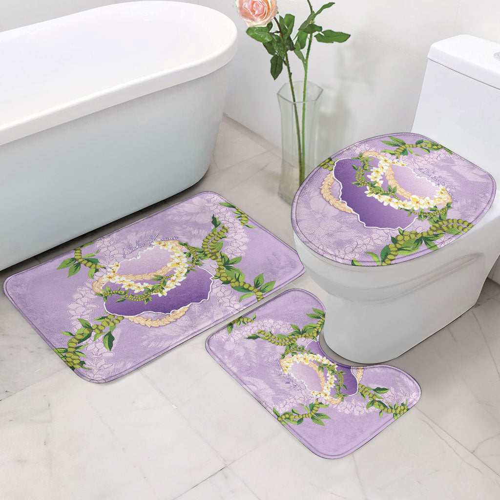 Hawaii Kauai Island Flowers Lei Bathroom Set Mokihana Lei