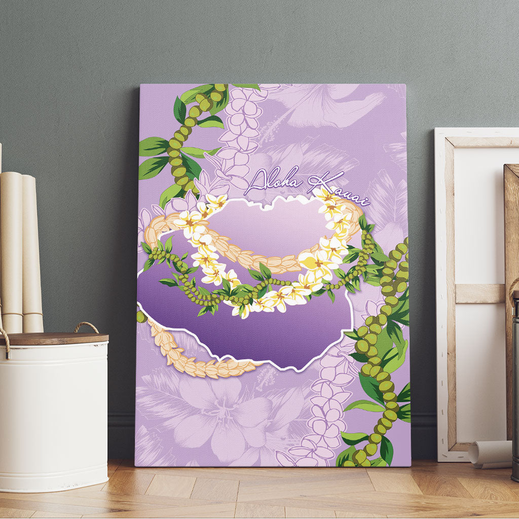 Hawaii Kauai Island Flowers Lei Canvas Wall Art Mokihana Lei