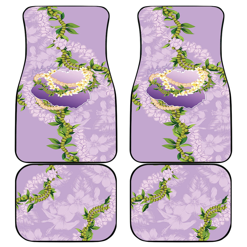 Hawaii Kauai Island Flowers Lei Car Mats Mokihana Lei