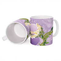 Hawaii Kauai Island Flowers Lei Ceramic Mug Mokihana Lei
