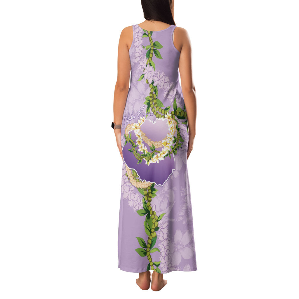 Hawaii Kauai Island Flowers Lei Family Matching Tank Maxi Dress and Hawaiian Shirt Mokihana Lei LT7 - Polynesian Pride