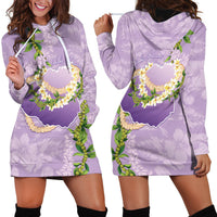 Hawaii Kauai Island Flowers Lei Hoodie Dress Mokihana Lei LT7 - Polynesian Pride