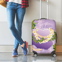 Hawaii Kauai Island Flowers Lei Luggage Cover Mokihana Lei