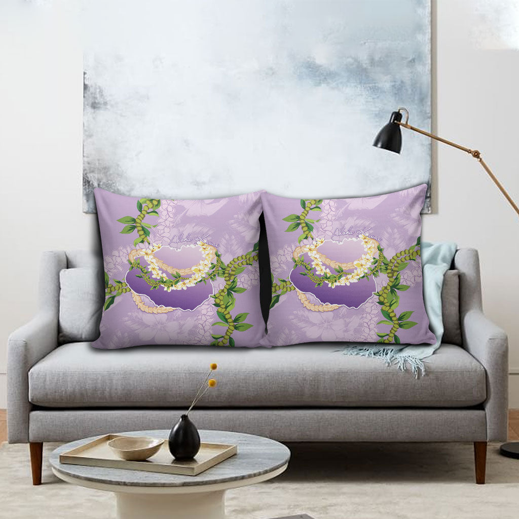 Hawaii Kauai Island Flowers Lei Pillow Cover Mokihana Lei