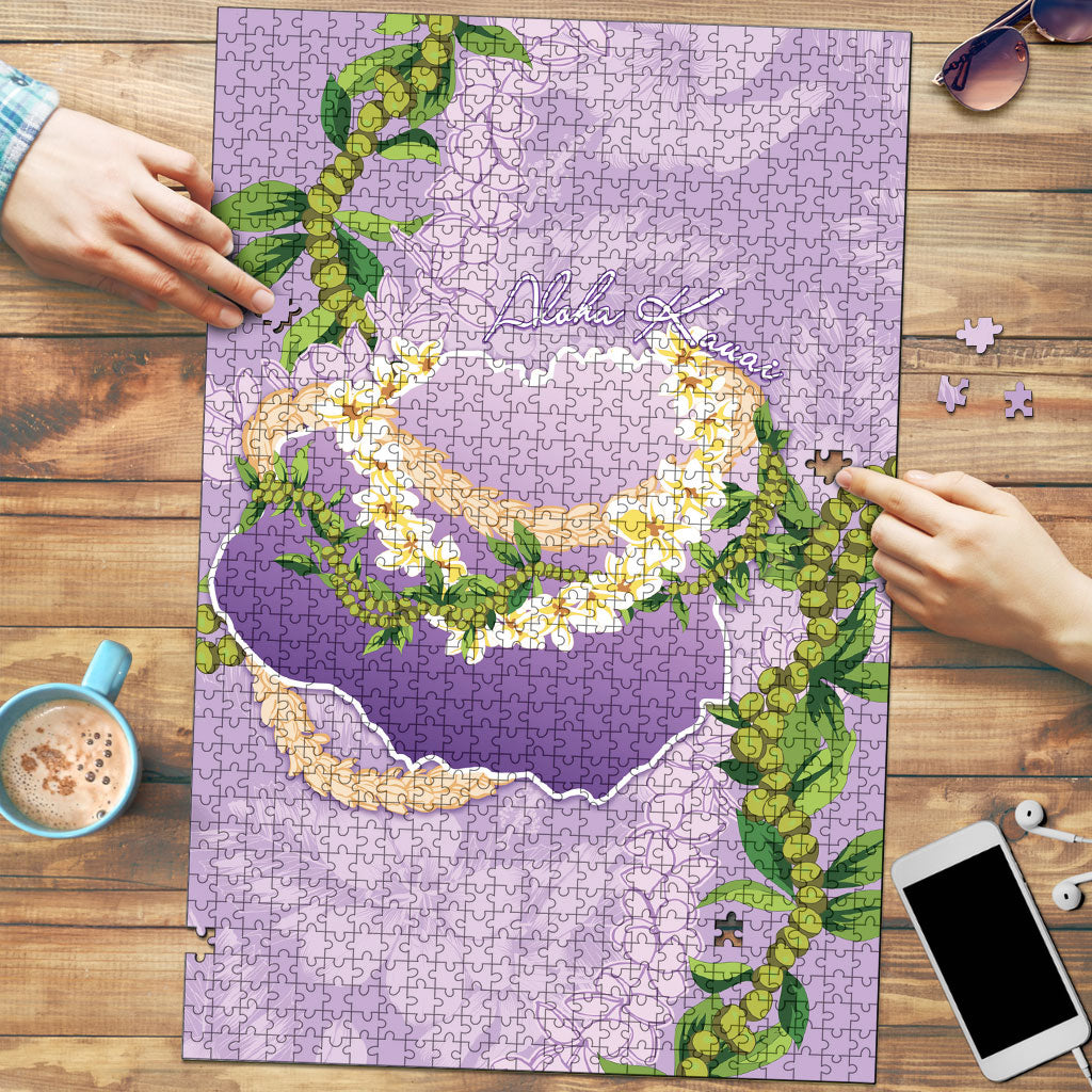 Hawaii Kauai Island Flowers Lei Puzzle Mokihana Lei