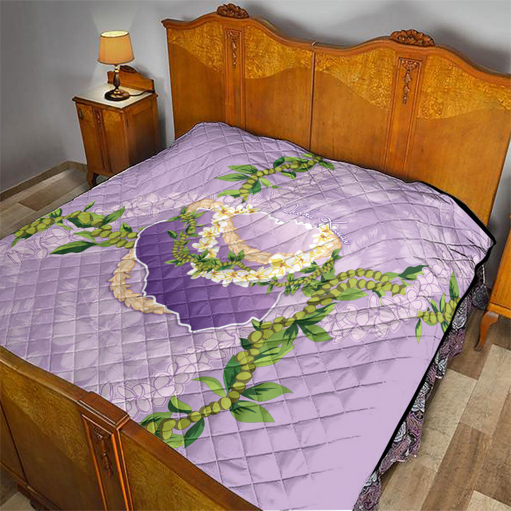 Hawaii Kauai Island Flowers Lei Quilt Mokihana Lei