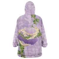 Hawaii Kauai Island Flowers Lei Wearable Blanket Hoodie Mokihana Lei LT7 - Polynesian Pride