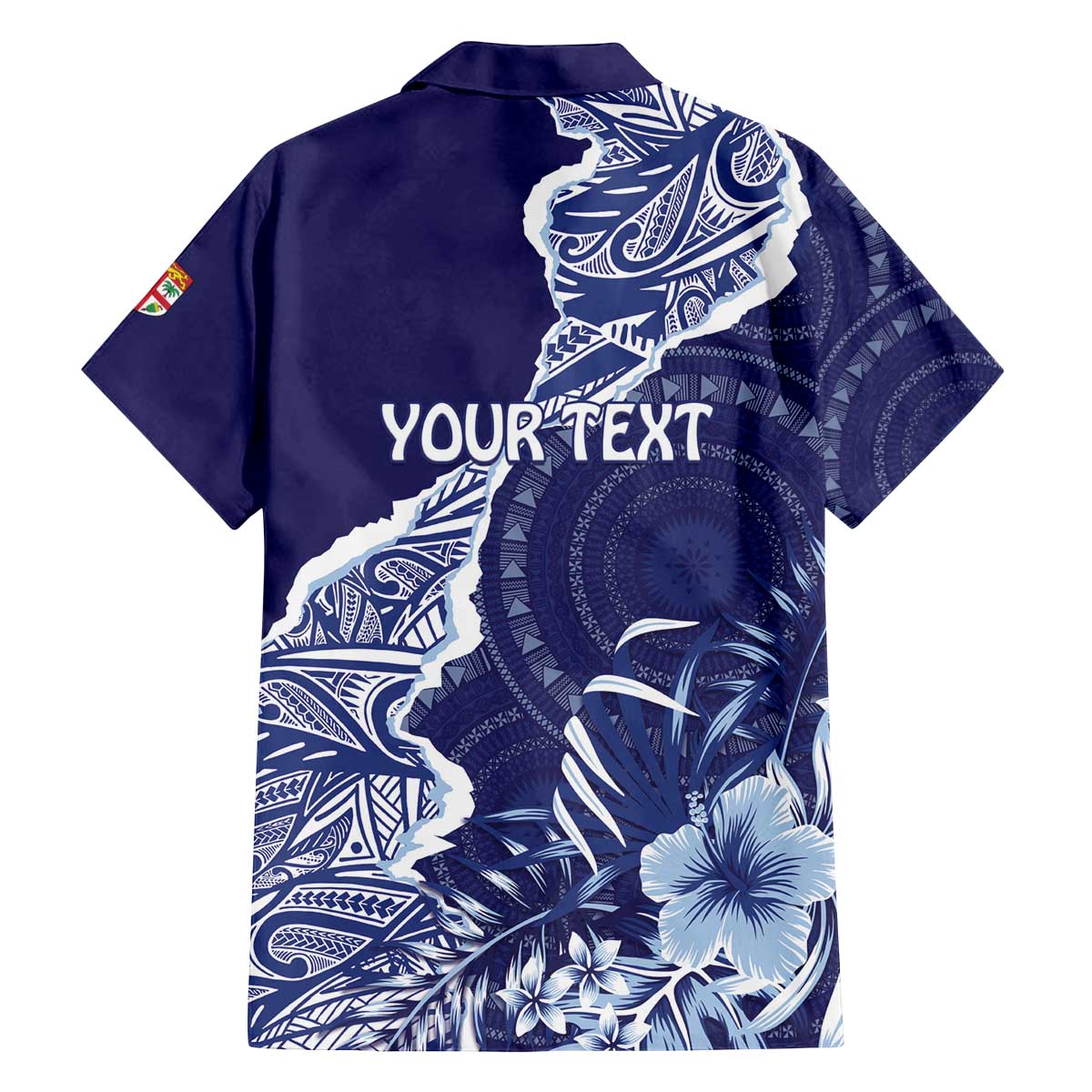 Fiji Queen Victoria School Personalised Family Matching Off The Shoulder Long Sleeve Dress and Hawaiian Shirt Masi Tapa Torn Style LT7 - Polynesian Pride