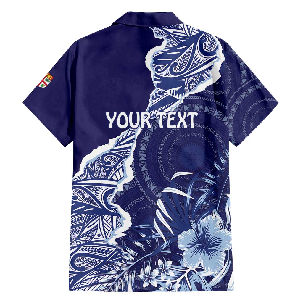 Fiji Queen Victoria School Personalised Family Matching Off Shoulder Maxi Dress and Hawaiian Shirt Masi Tapa Torn Style LT7 - Polynesian Pride