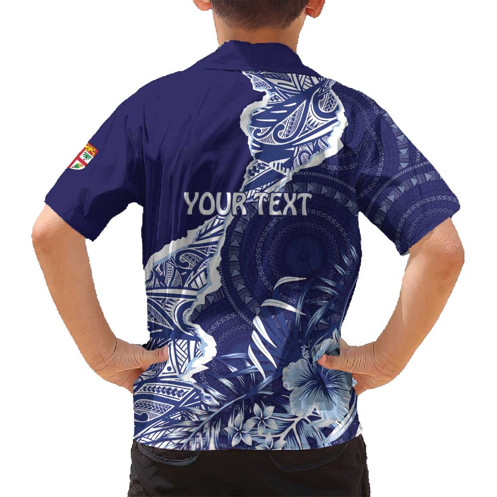 Fiji Queen Victoria School Personalised Family Matching Summer Maxi Dress and Hawaiian Shirt Masi Tapa Torn Style LT7 - Polynesian Pride