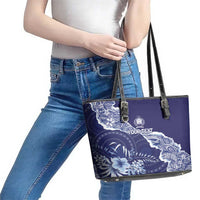 Fiji Queen Victoria School Personalised Leather Tote Bag Masi Tapa Torn Style
